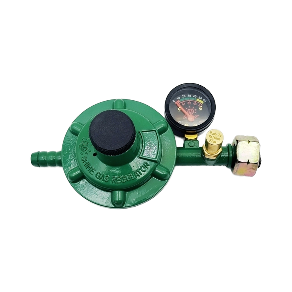 ⭐ 5.0 (2 000 vendus ) Régulateur de gaz domestique anti-fuite avec manomètre pour la réduction de pression du gaz