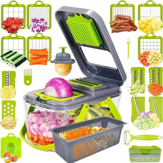 ⭐⭐⭐⭐⭐ 5.0 (3 213 vendus ) Hachoir Mandoline Multifonctionnelle