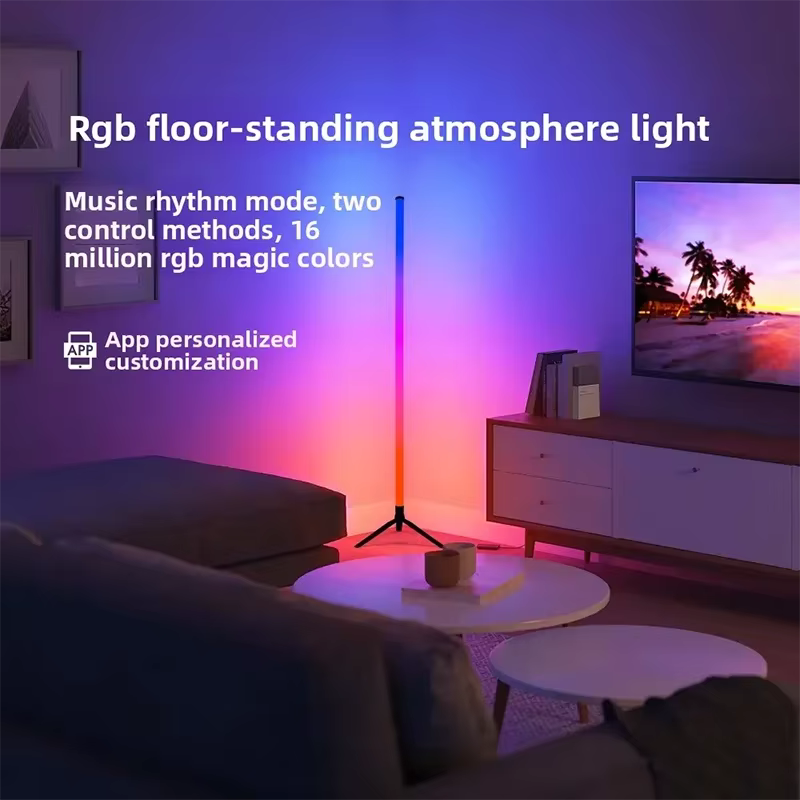 ⭐⭐⭐⭐⭐  5.0  (2 458 vendus )  Lampe de Sol d'Angle LED RGBIC