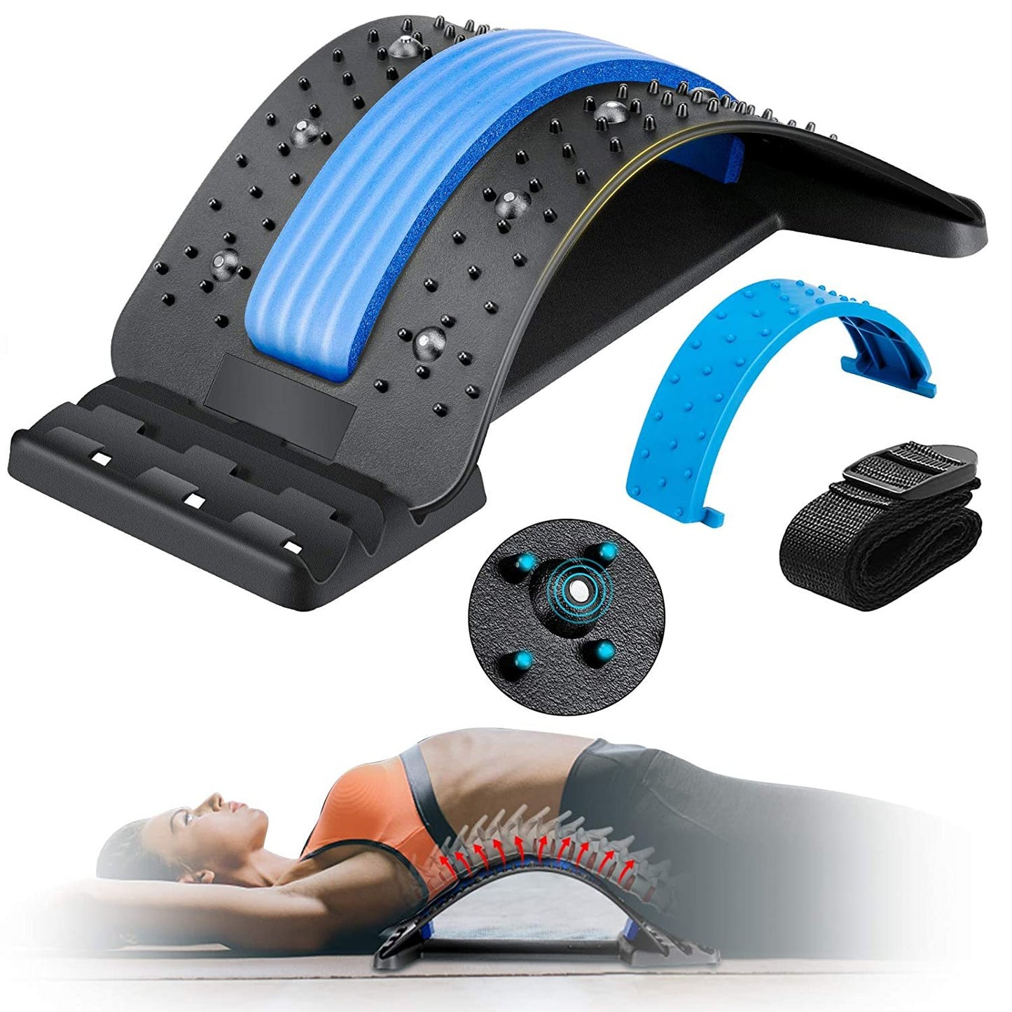 ⭐⭐⭐⭐⭐ 5.0 (5 600 vendus ) Civière de massage lombaire réglable
