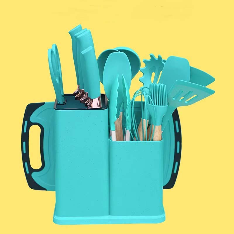 ⭐⭐⭐⭐⭐ 5.0 (2 630 vendus )Le kit ultime, Ensemble Complet de Cuisine 19 Pièces avec Ustensiles en Silicone